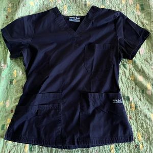 Butter Soft Scrub top Navy